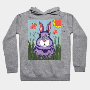 FUNNY Bunny - Easter Bunny Rabbit Painting Hoodie